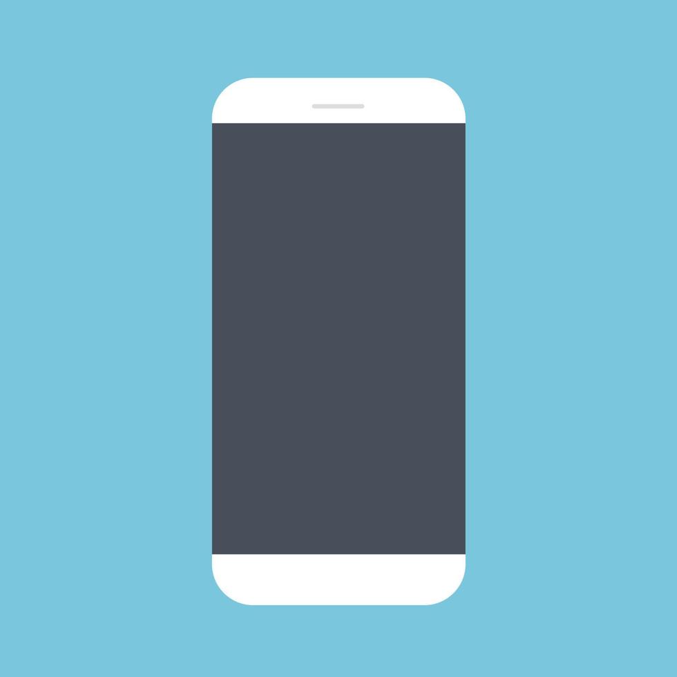 Flat Design the smart phone with  Blank screen ,vector design Element illustration vector