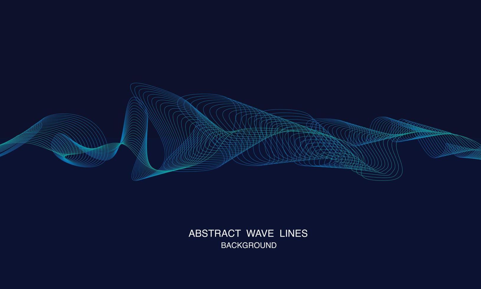 Abstract wave element for digital frequency equalizer design vector background with lines created using smooth curves wavy lines blending tool.
