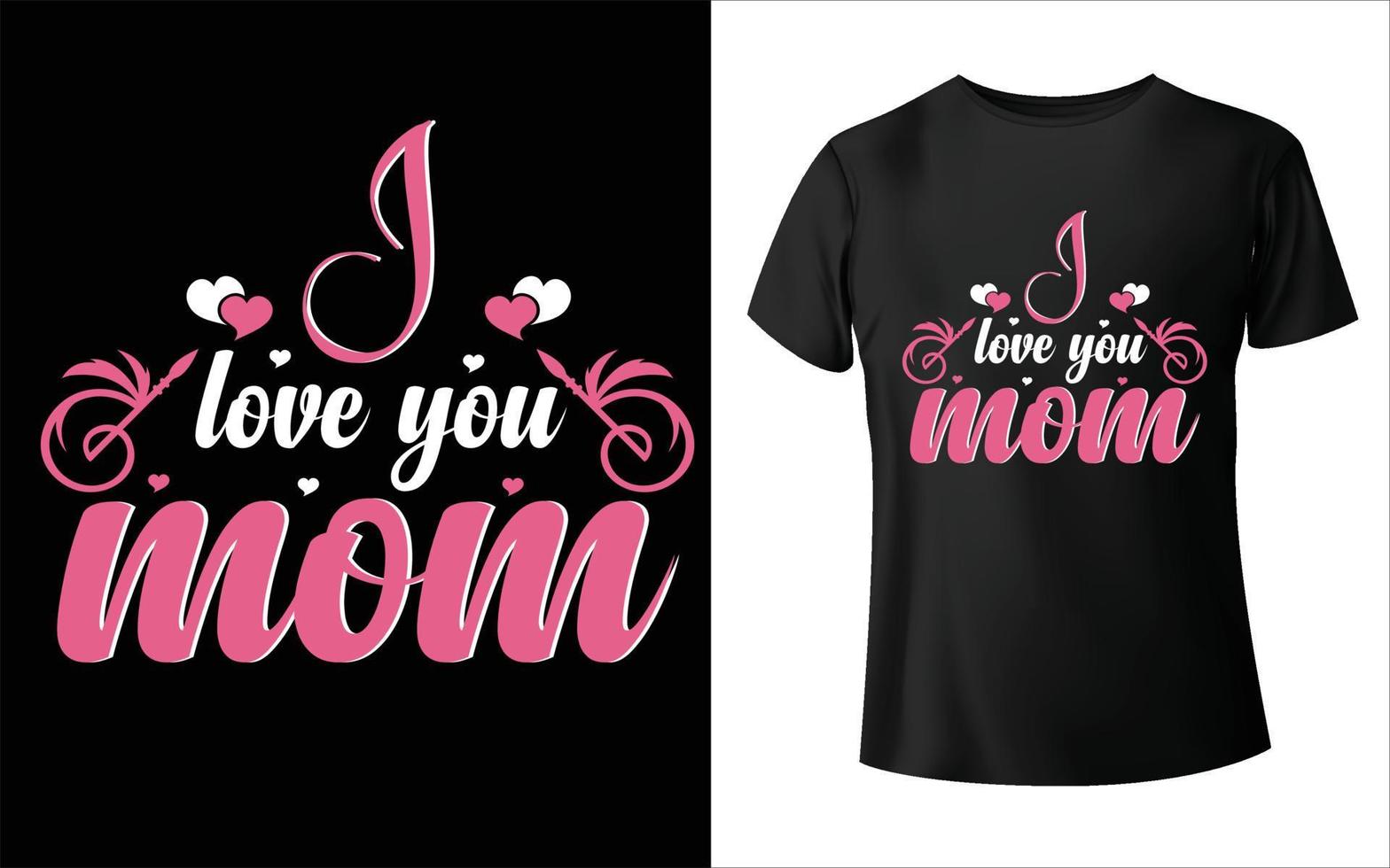 diseño de camisetas del día de la madre feliz. vector de mamá, arte vectorial, diseño de camiseta de mamá