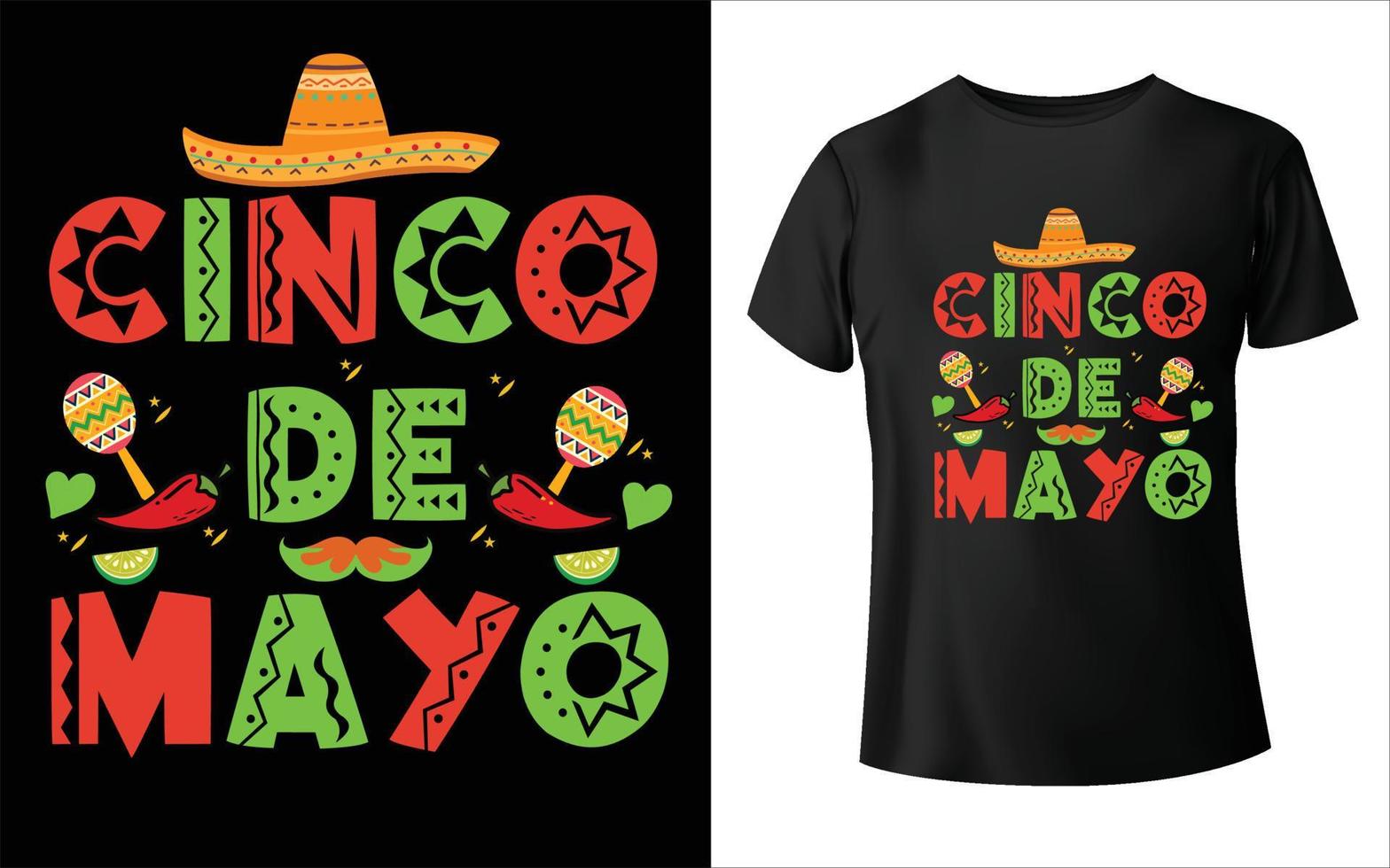 cinco de mayo diseño de camiseta vector art cinco de mayo vector