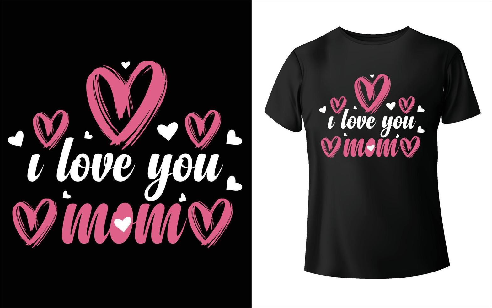 diseño de camisetas del día de la madre feliz. vector de mamá, arte vectorial, diseño de camiseta de mamá