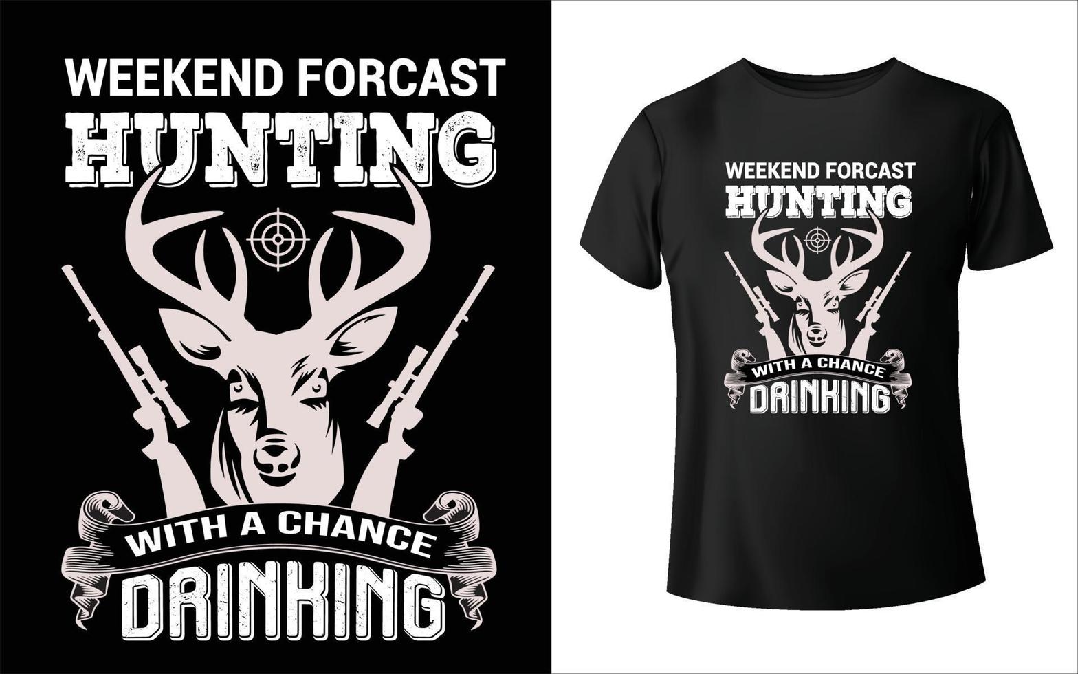 Hunting T-Shirt Design, Hunting design vector template