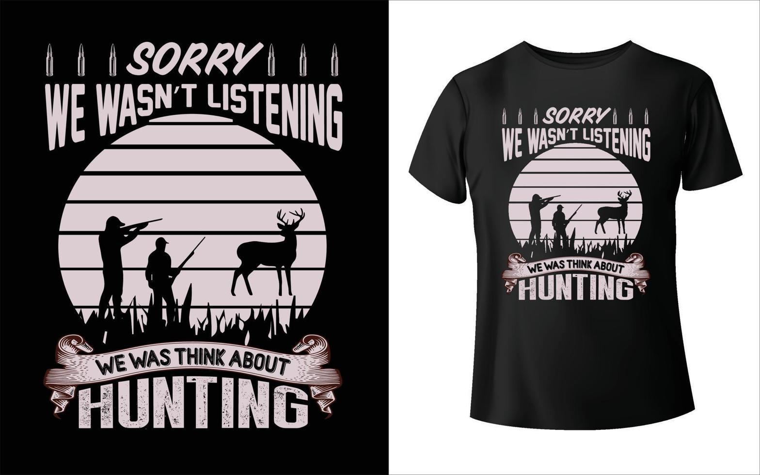 Hunting T-Shirt Design, Hunting design vector template