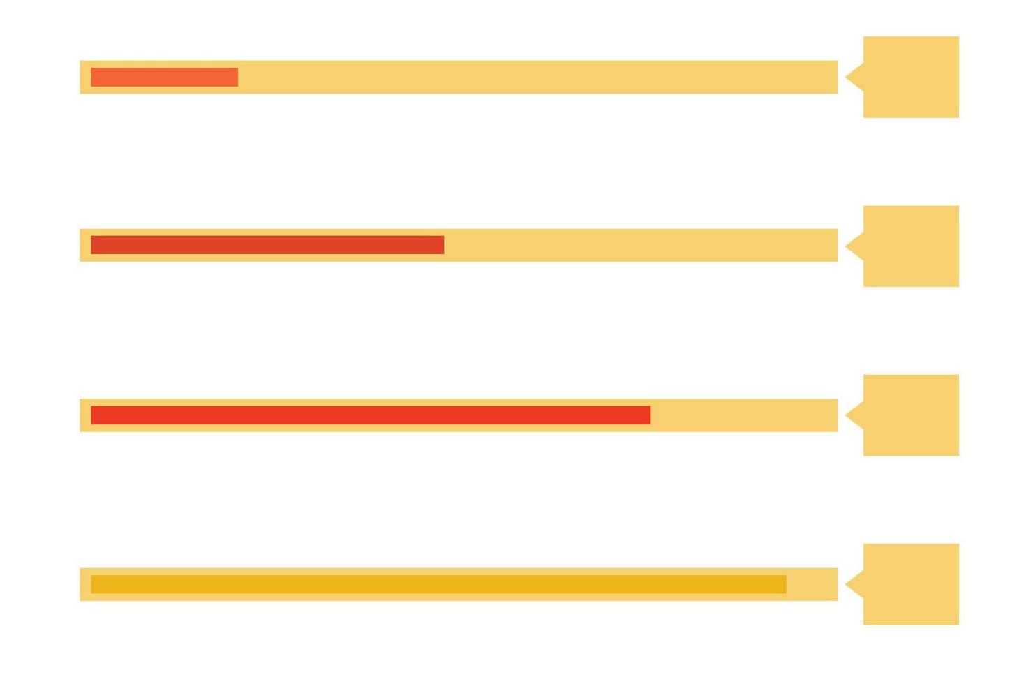 informe de presupuesto plano. ilustración de negocios infográficos, gráficos y planificación de diagramas vector