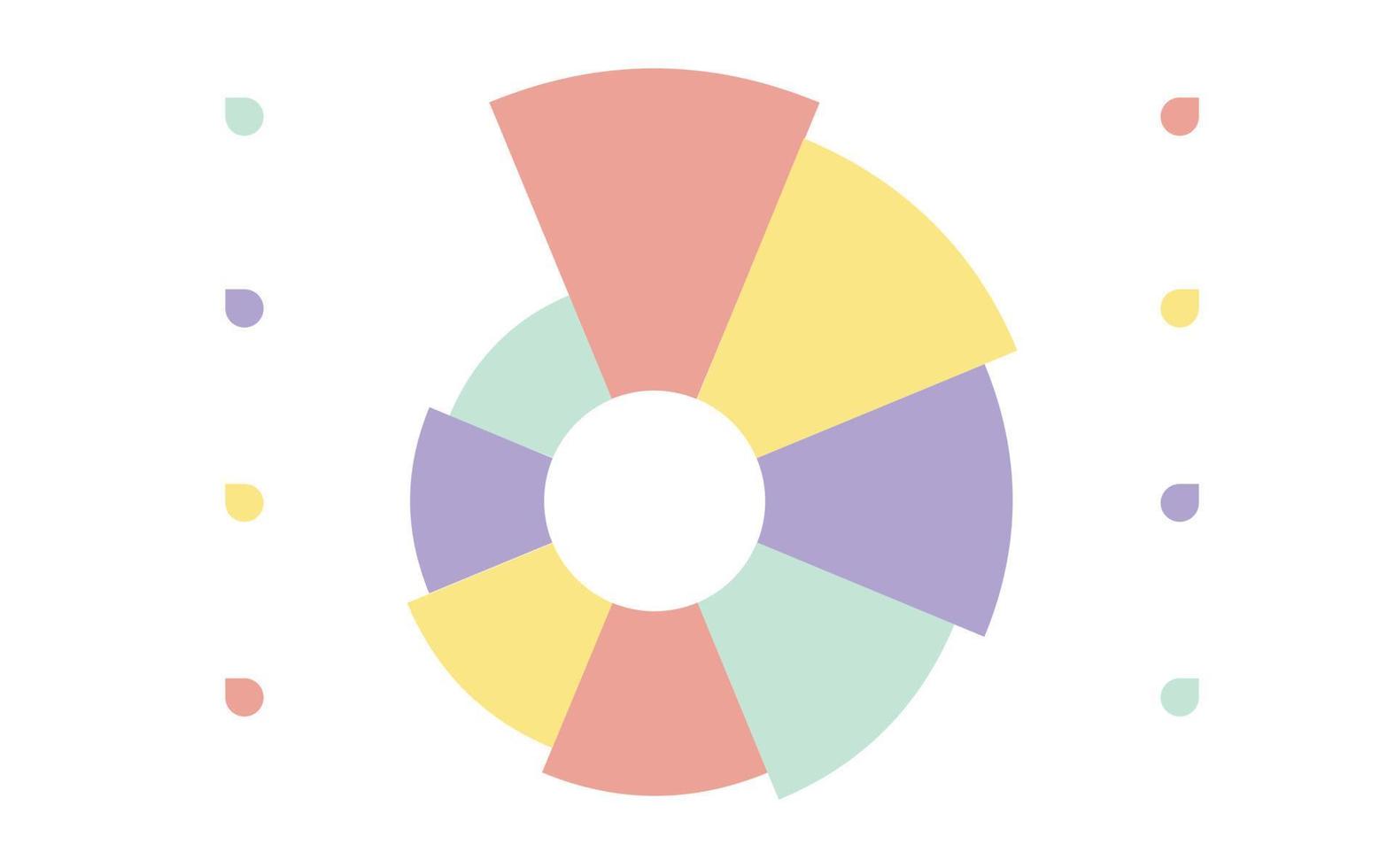 informe de presupuesto plano. ilustración de negocios infográficos, gráficos y planificación de diagramas vector