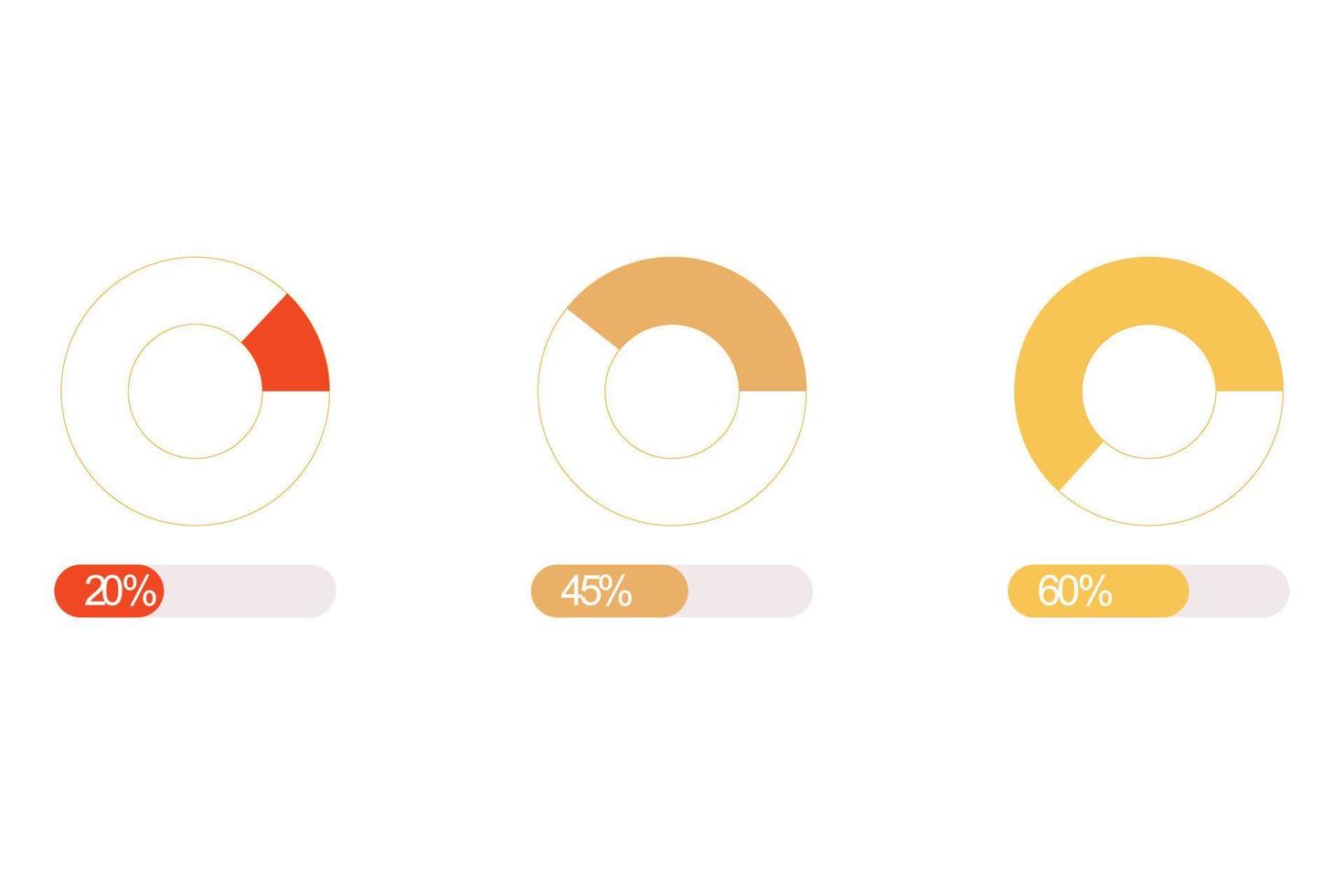 Flat budget report. Illustration of infographic business, graph and diagram planning vector