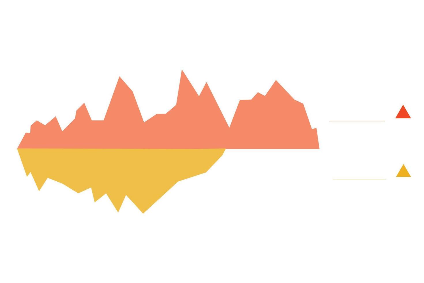 informe de presupuesto plano. ilustración de negocios infográficos, planificación de gráficos y diagramas vector