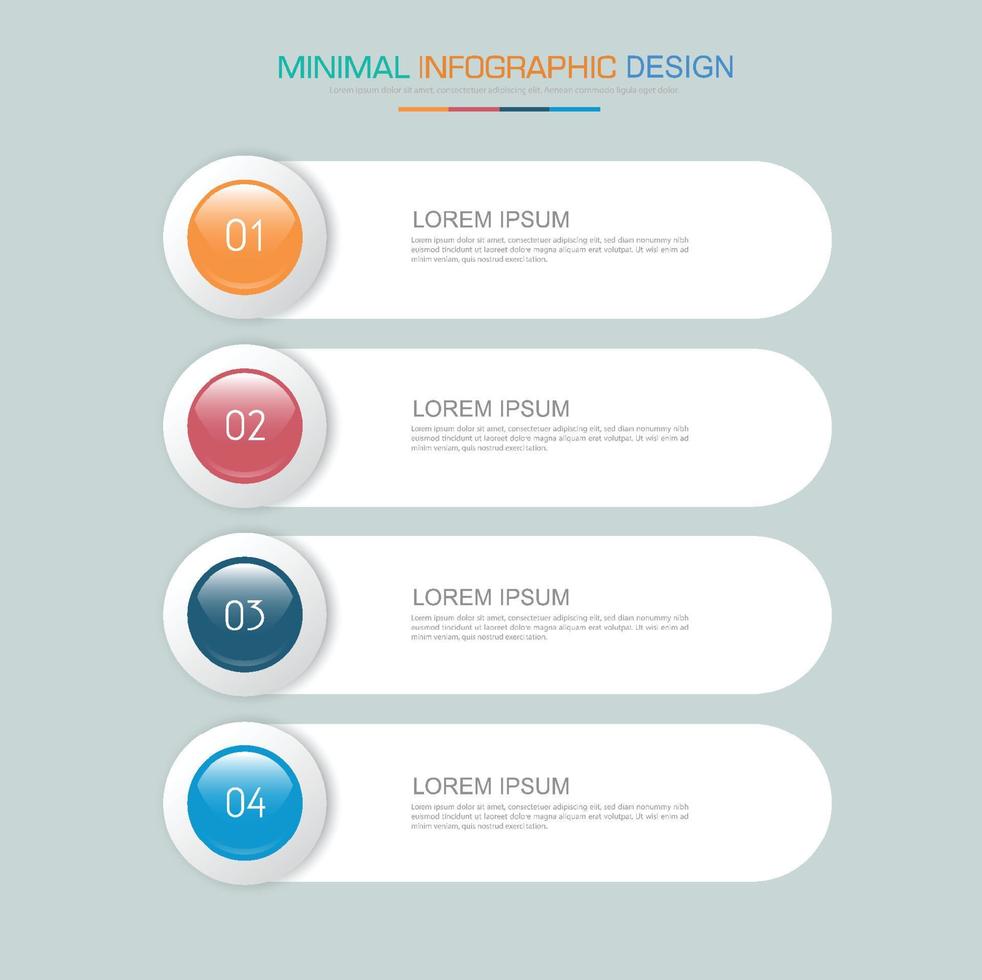 Business infographic template with icon ,vector design element vector