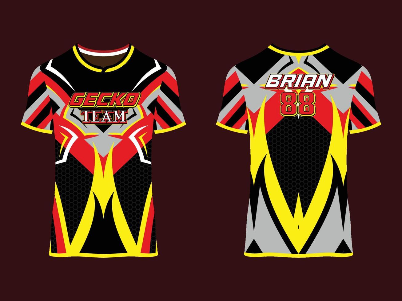 Gaming Jersey Club Abstract Vector Design