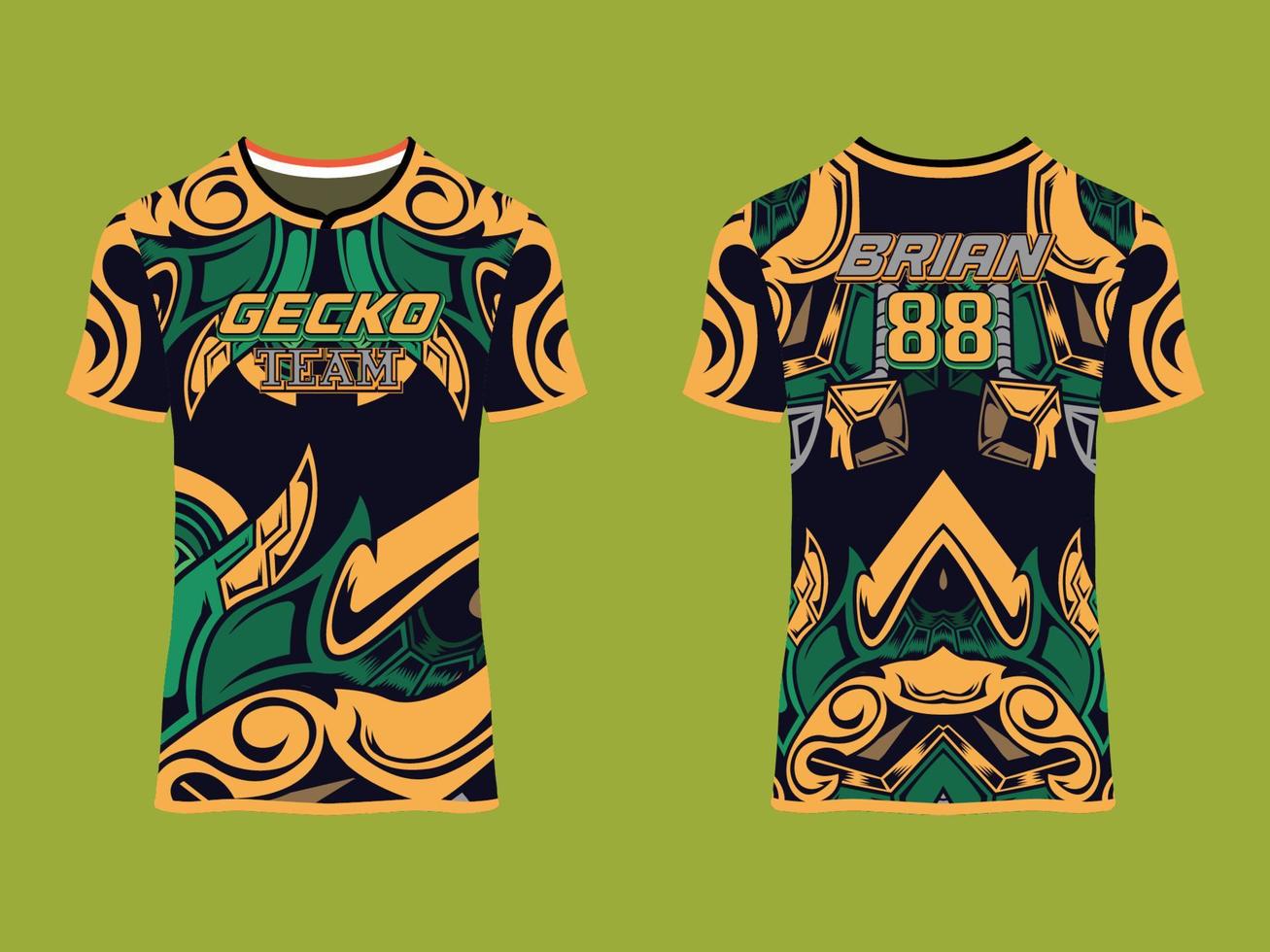 diseño de vector abstracto de club de jersey de juego