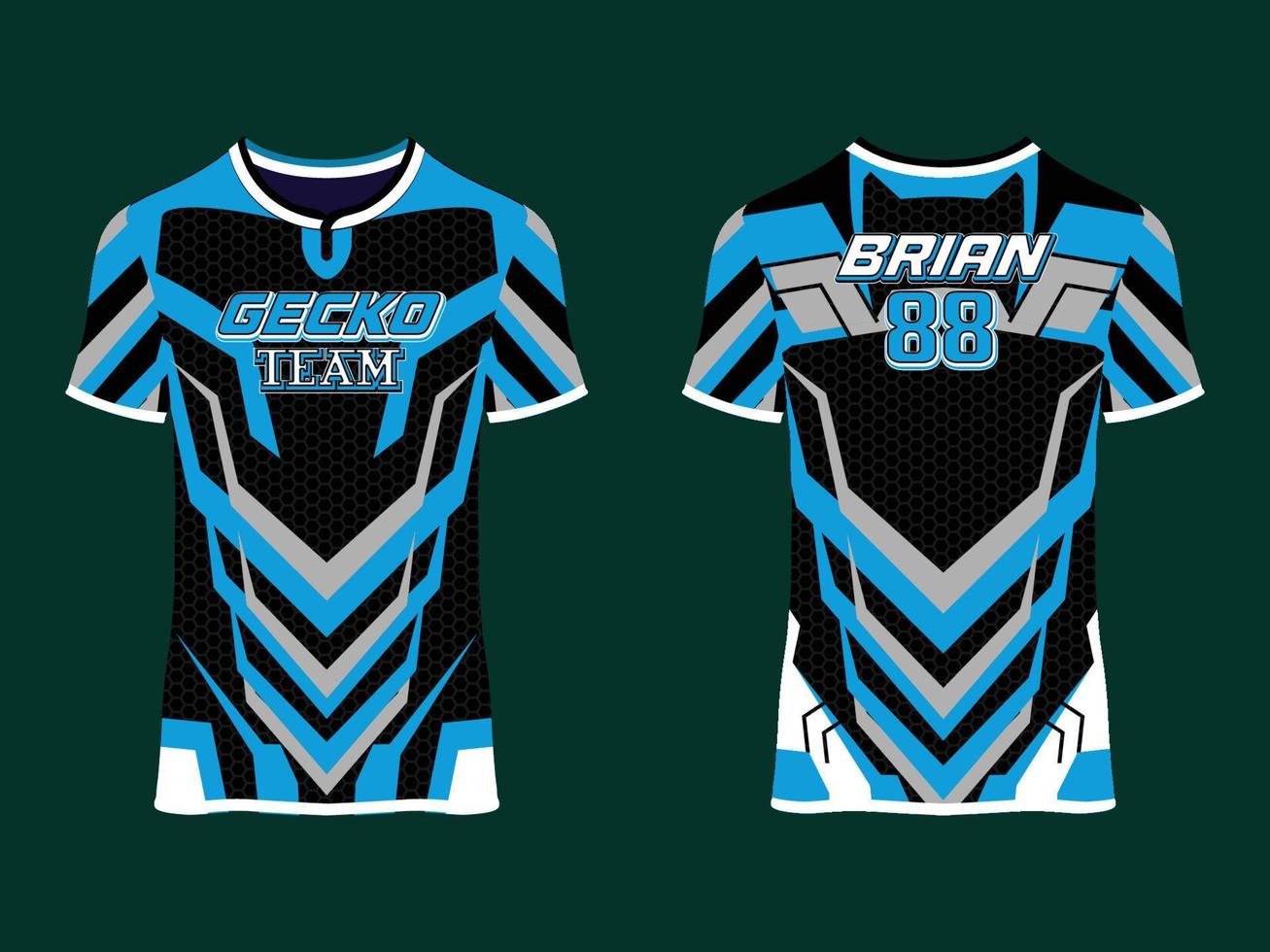 Gaming Jersey Club Abstract Vector Design