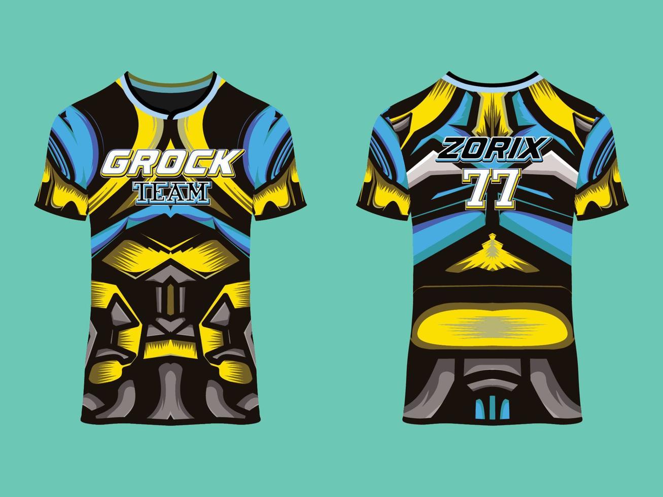 Gaming Jersey Club Abstract Vector Design