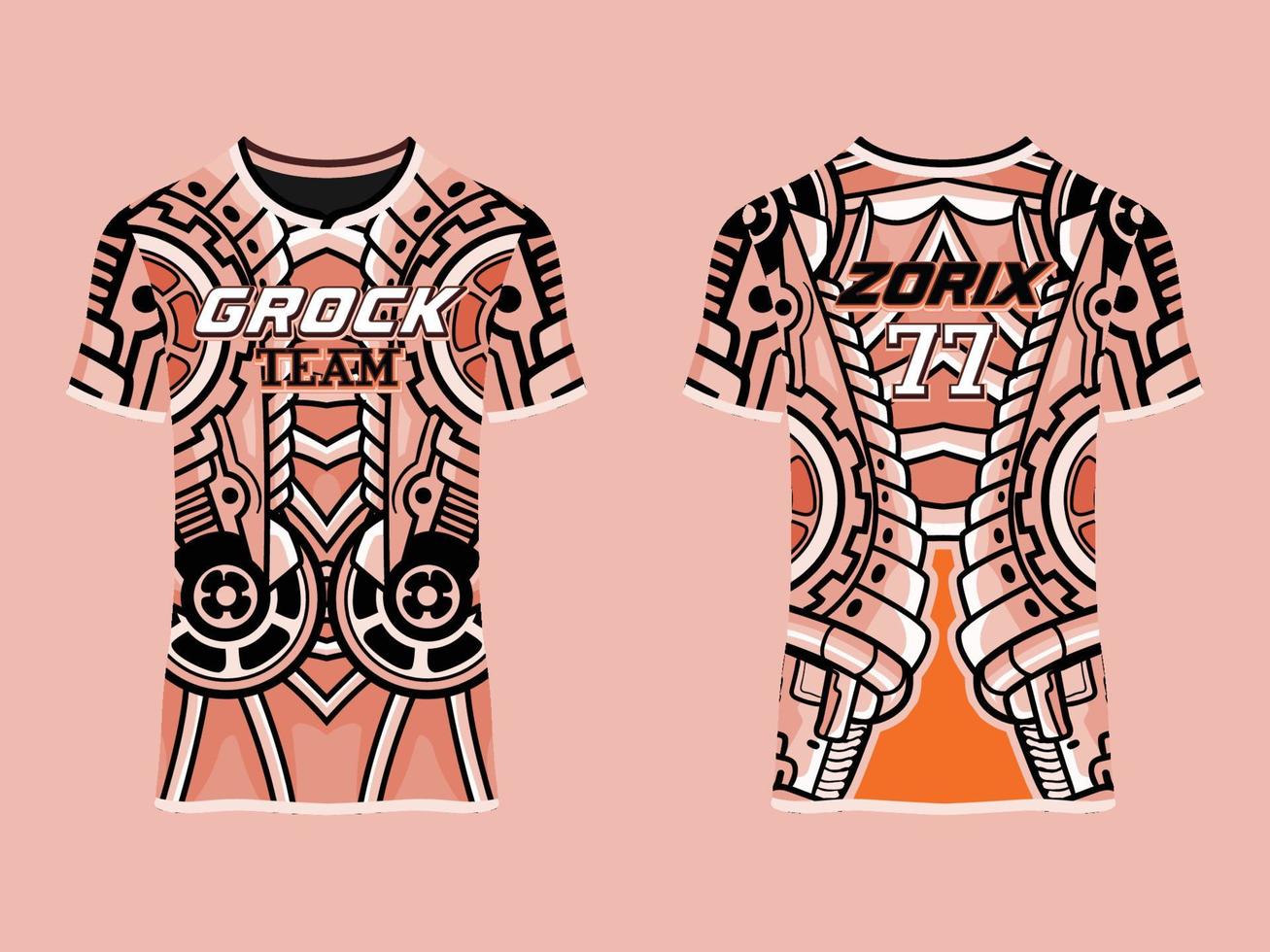 diseño de vector abstracto de club de jersey de juego