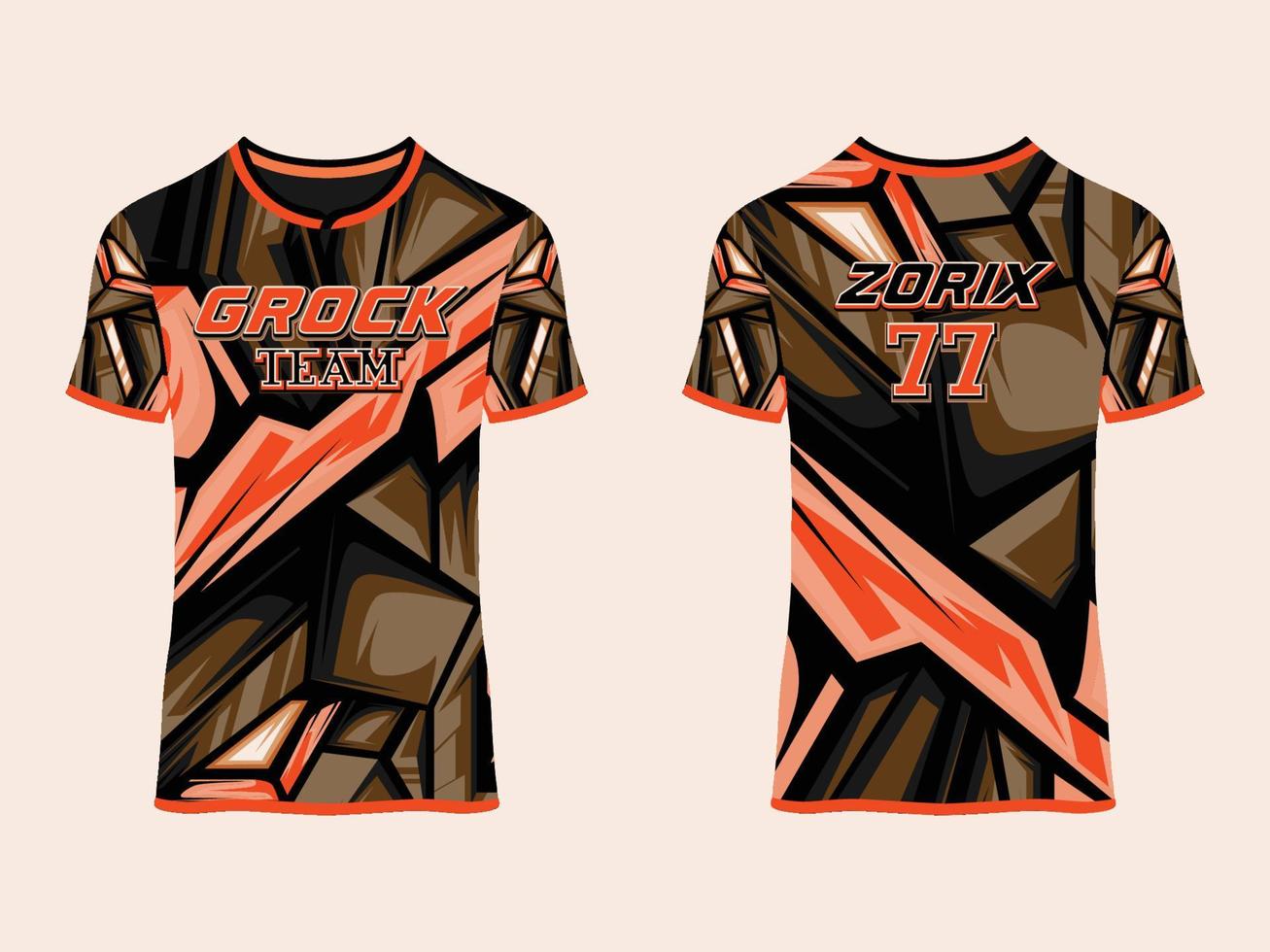 diseño de vector abstracto de club de jersey de juego