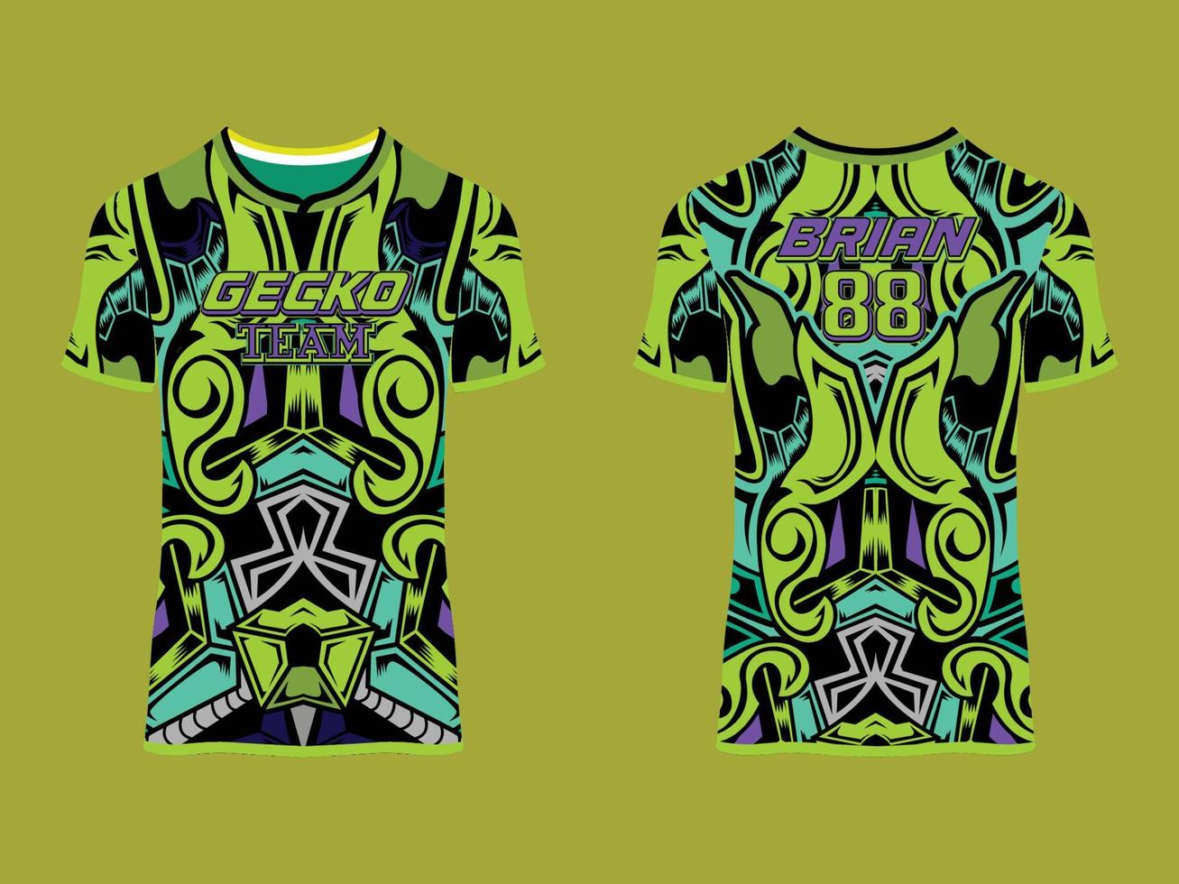 diseño de vector abstracto de club de jersey de juego