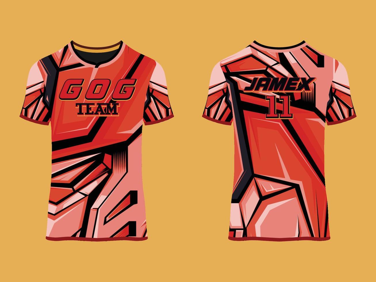 diseño de vector abstracto de club de jersey de juego