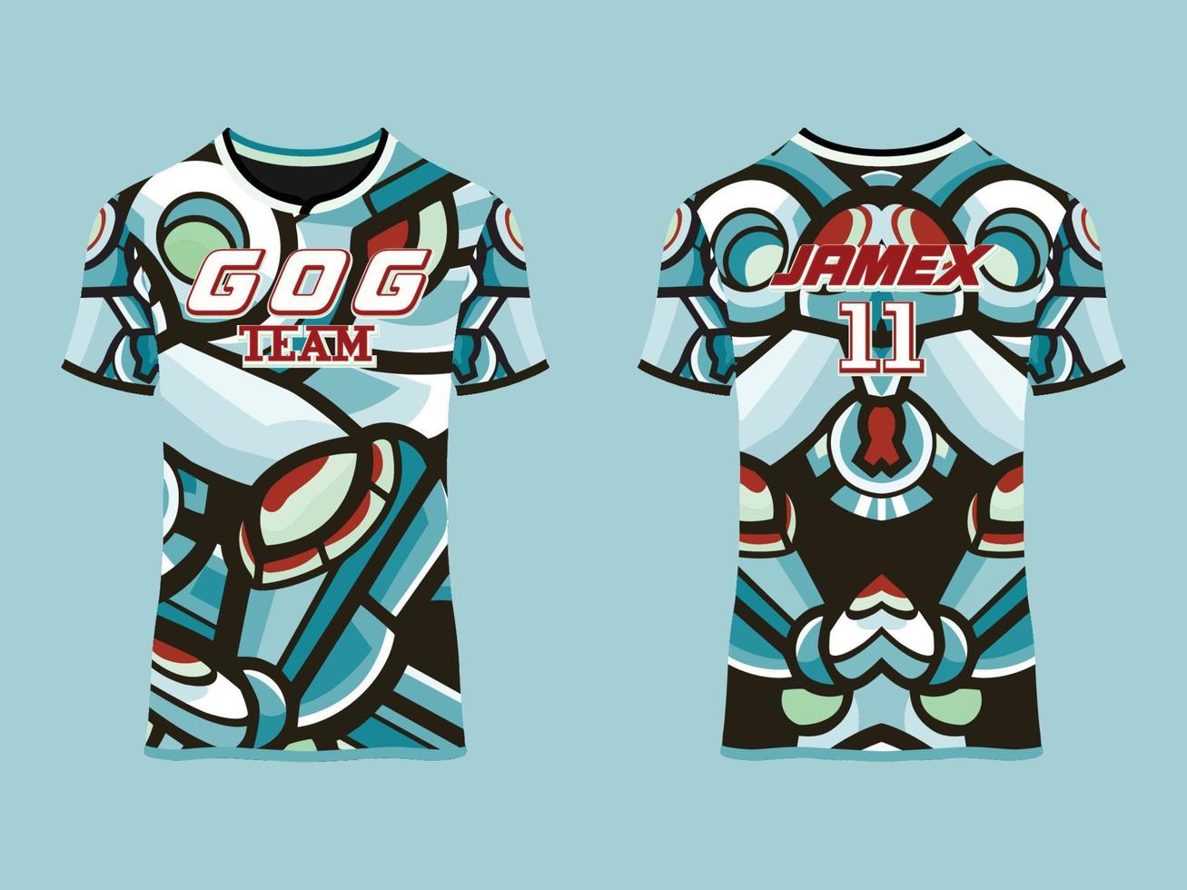 diseño de vector abstracto de club de jersey de juego