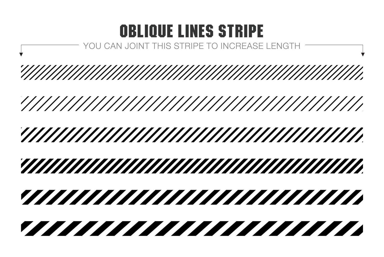 black and white oblique lines stripe graphic vector collection