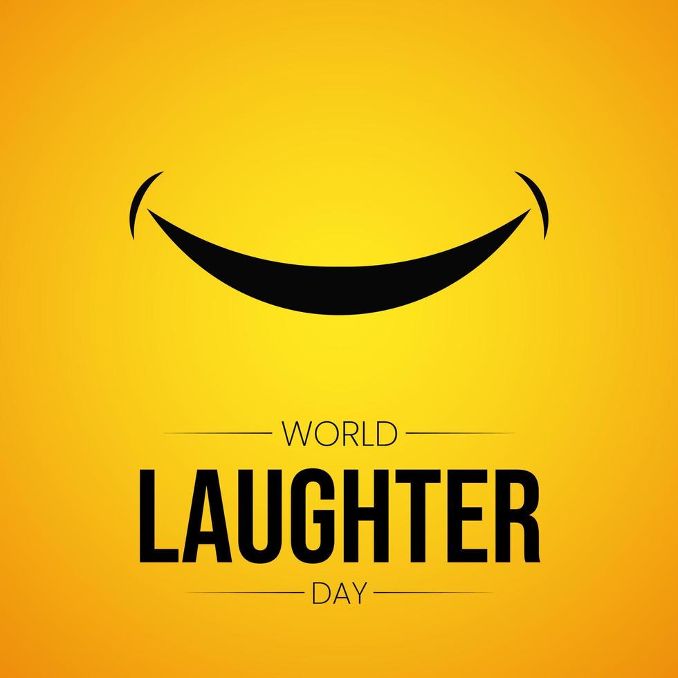 publicación en redes sociales del día mundial de la risa vector