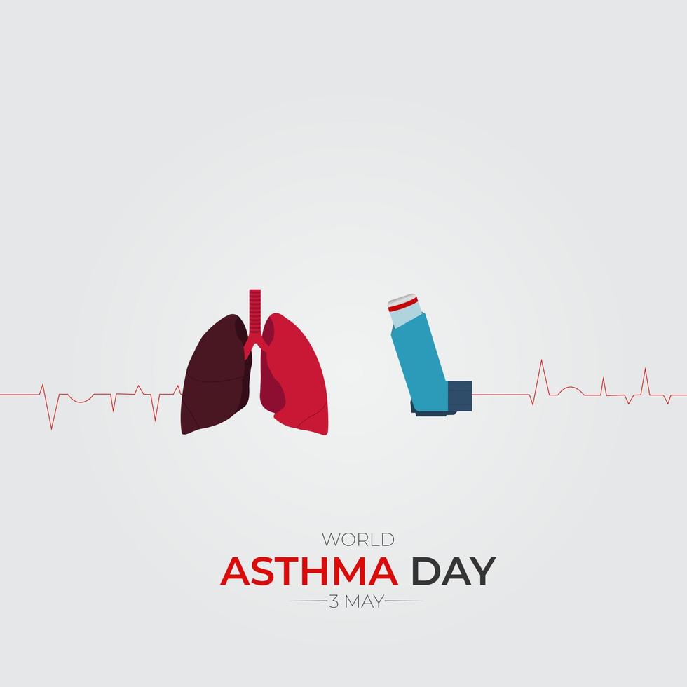 World Asthma Day Social Media Post vector