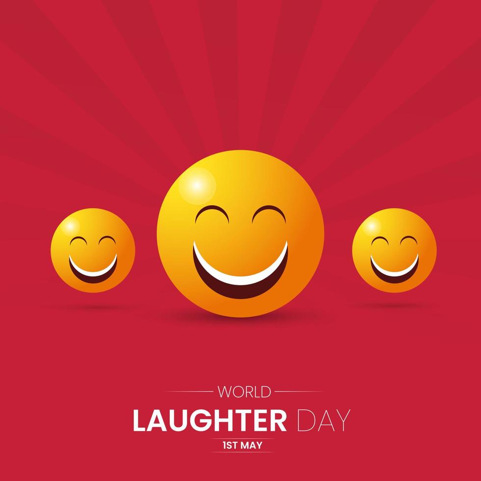 World laughter day social media post vector