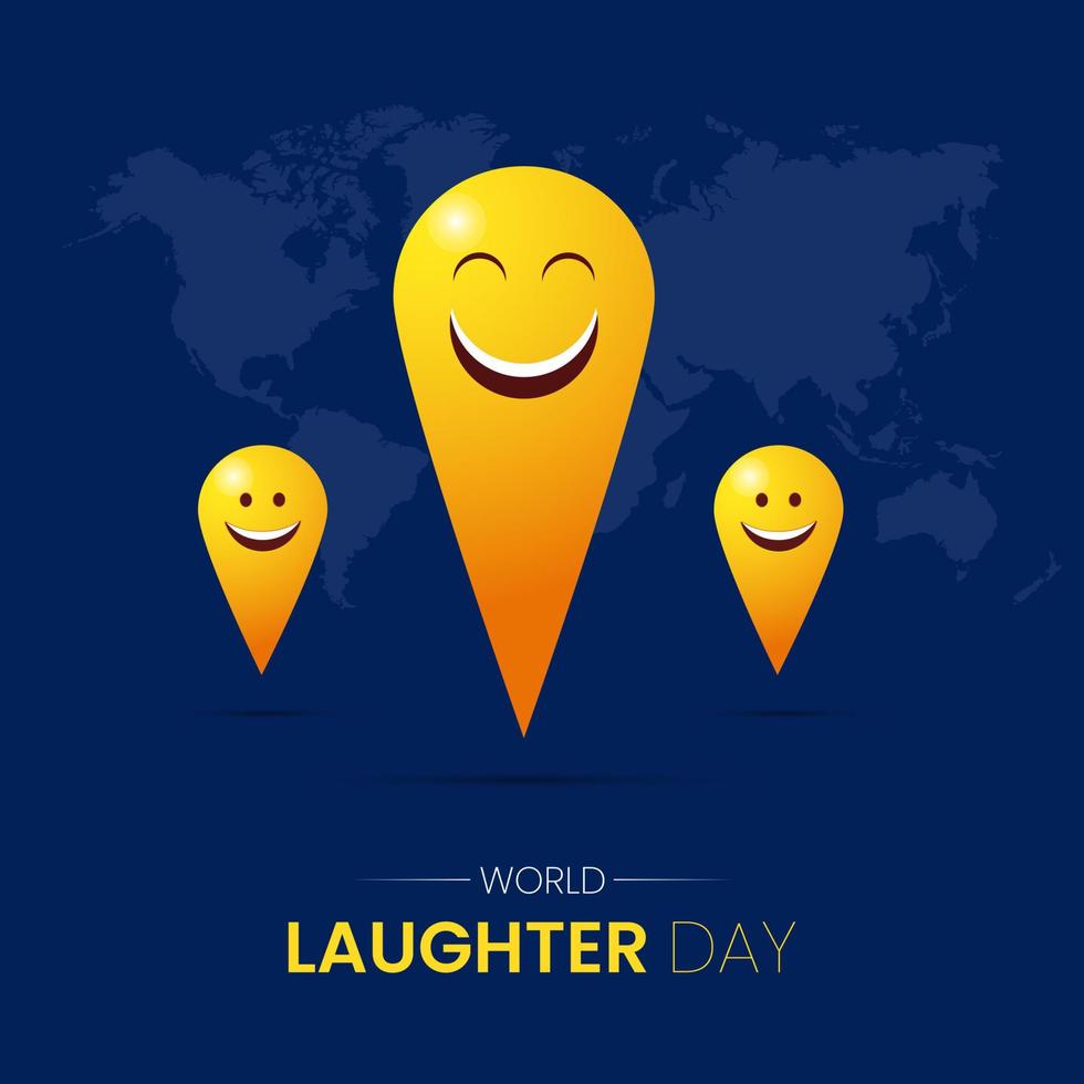 World laughter day social media post vector