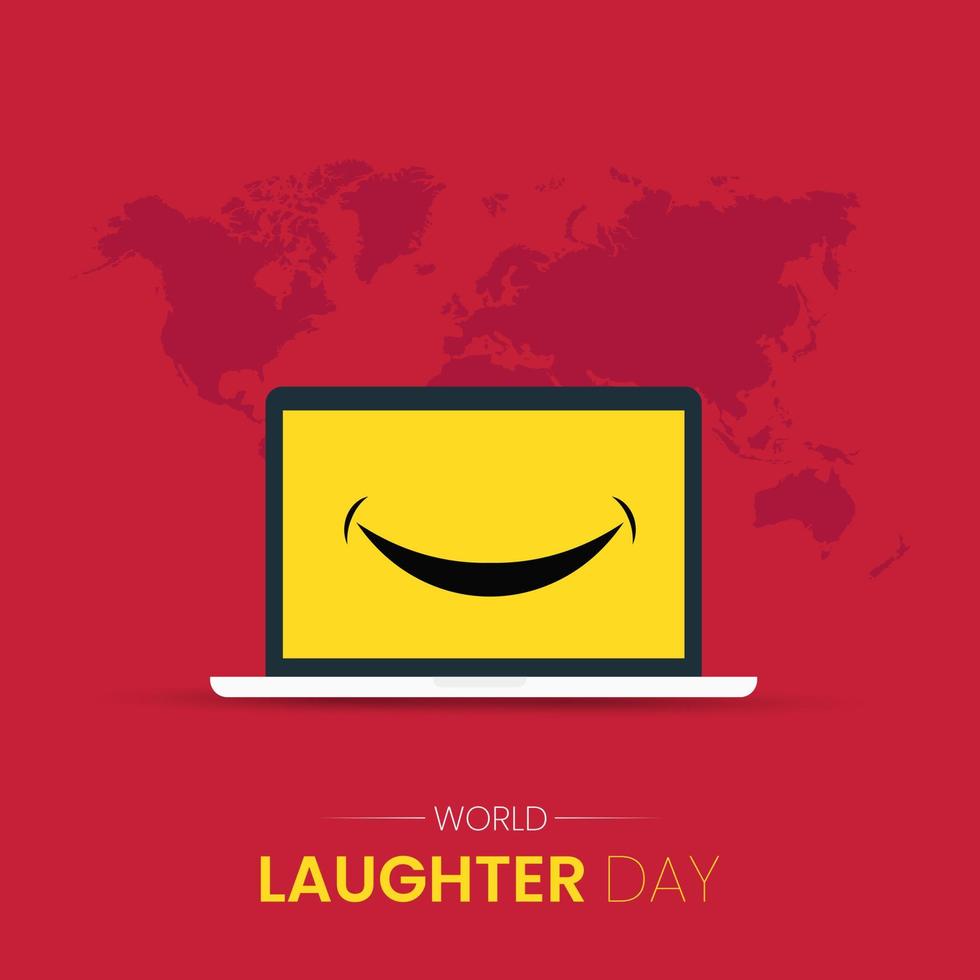 World laughter day social media post vector