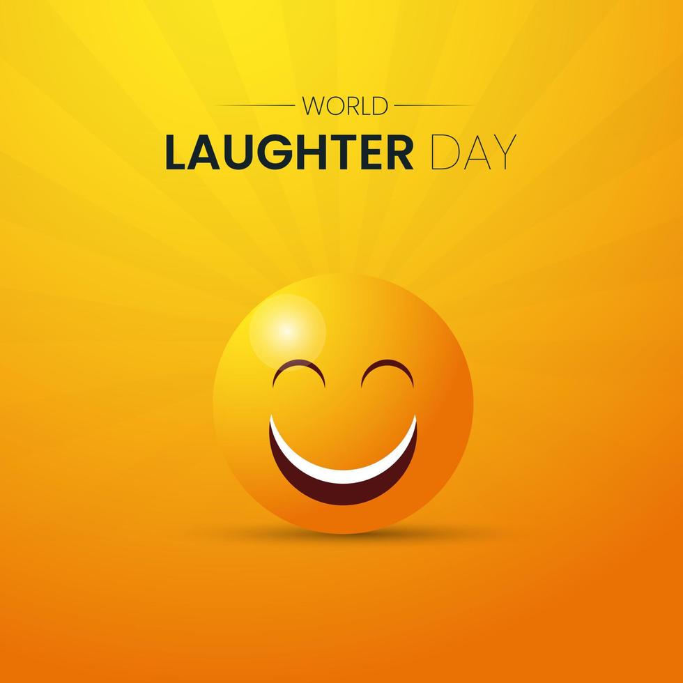 World laughter day social media post vector