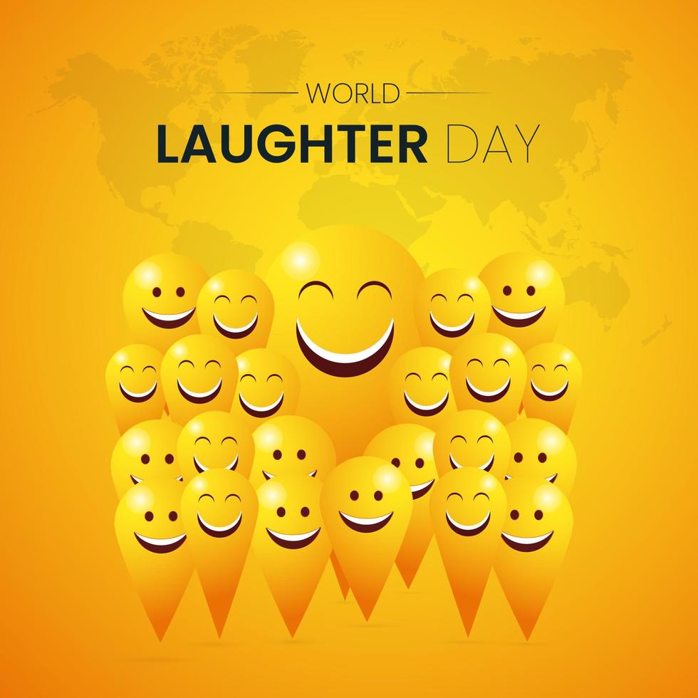 World laughter day social media post vector