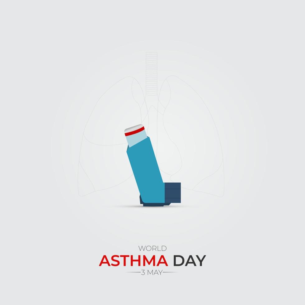 World Asthma Day Social Media Post vector