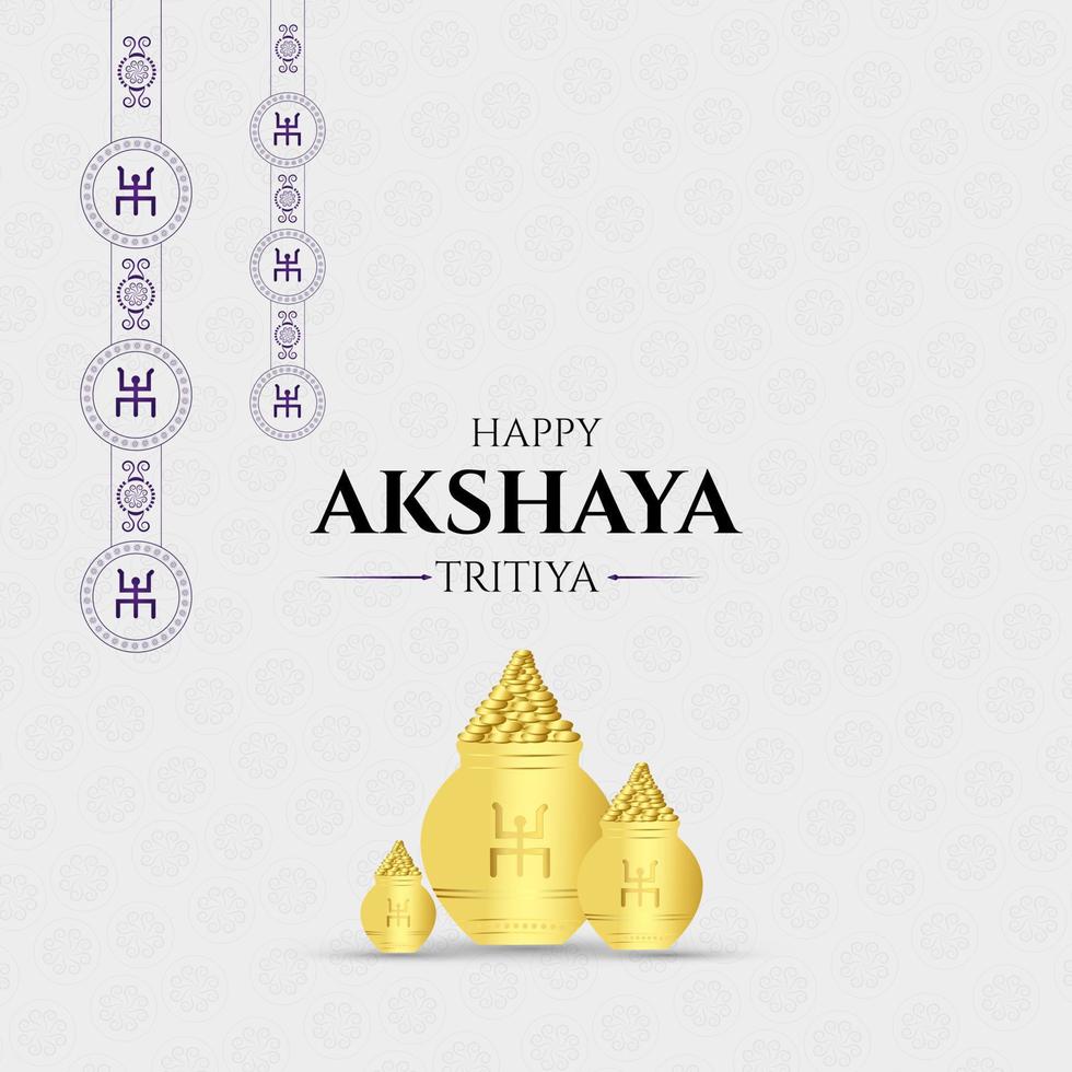 happy akshaya tritiya festival Social Media Post vector