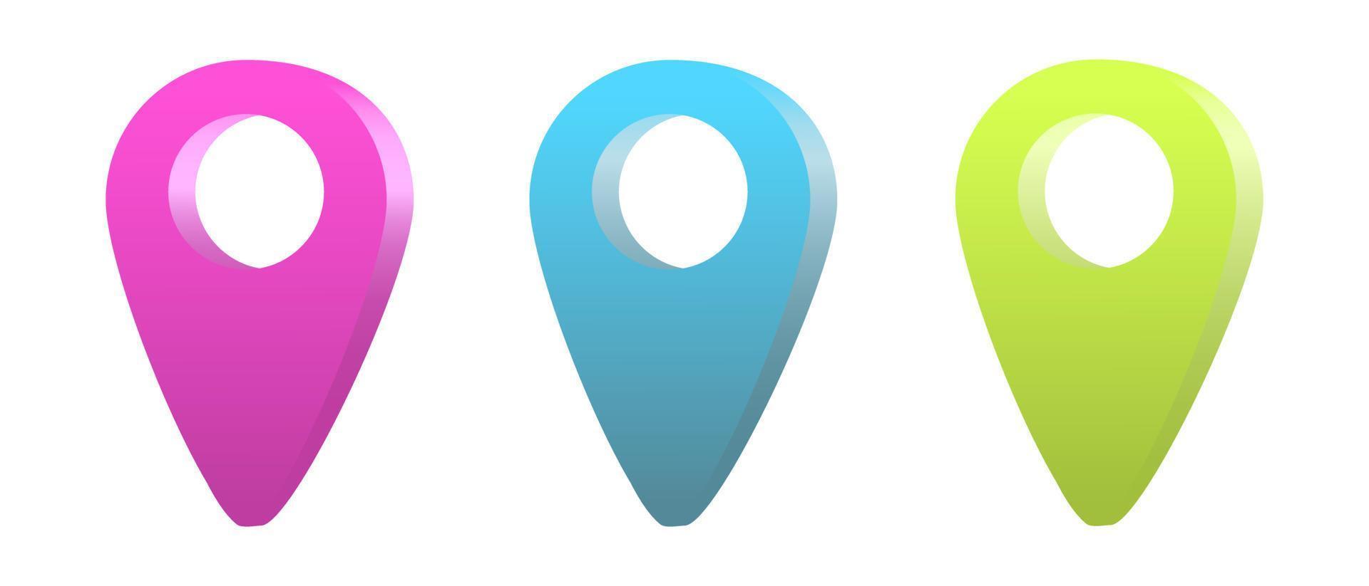 Navigation around the city. vector