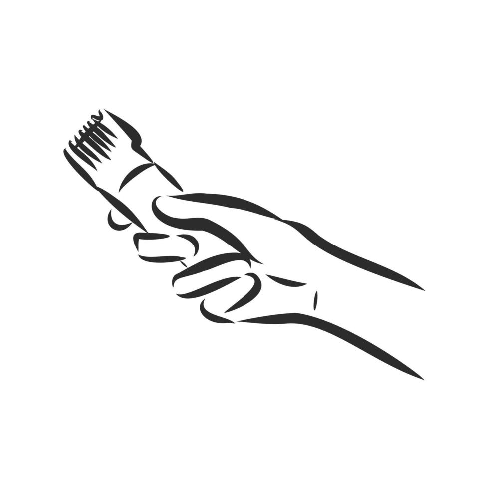 barber tool vector sketch