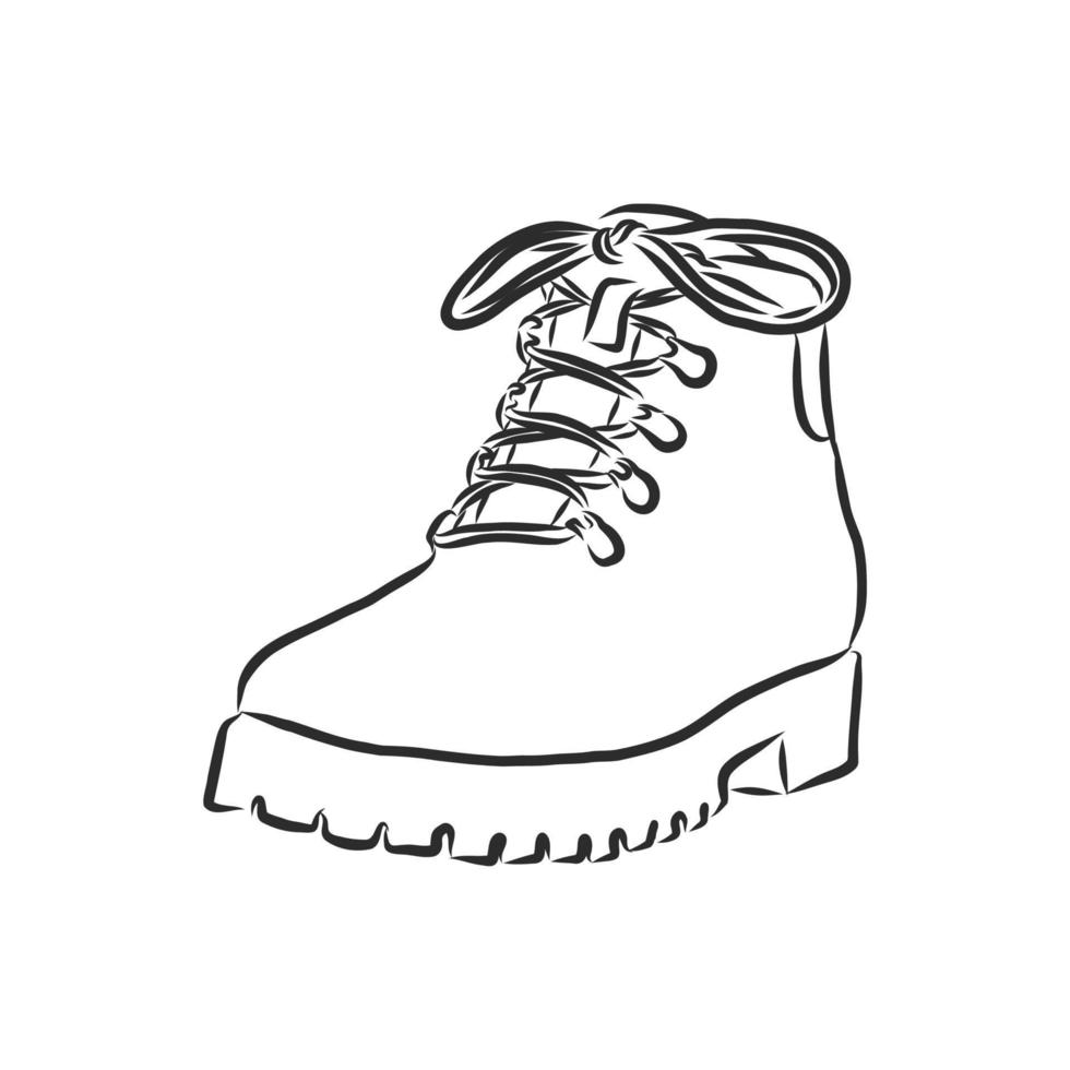 bosquejo del vector de botas