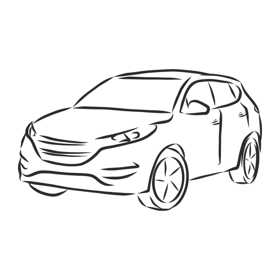 car vector sketch