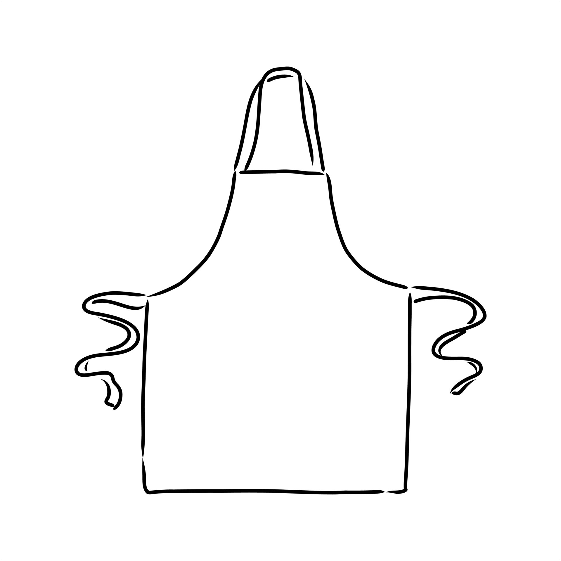 apron vector sketch 7652824 Vector Art at Vecteezy