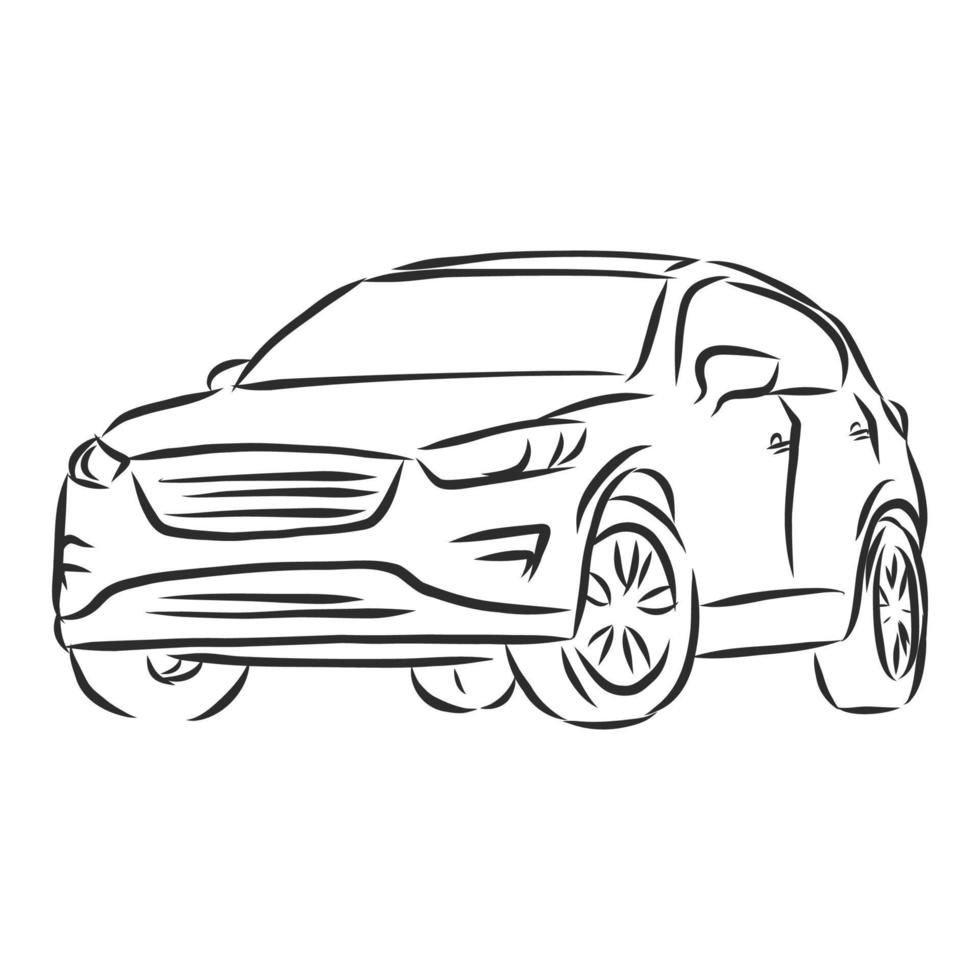 car vector sketch