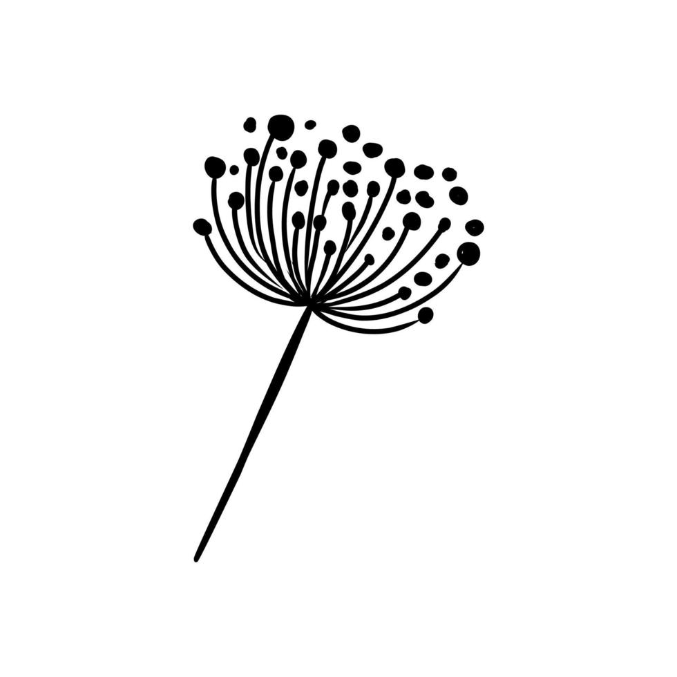 decorative flower vector sketch