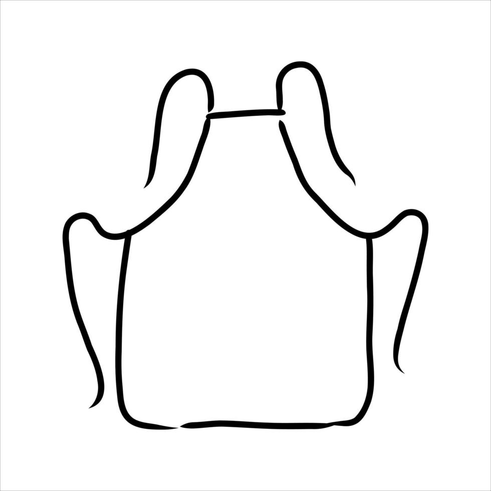 apron vector sketch