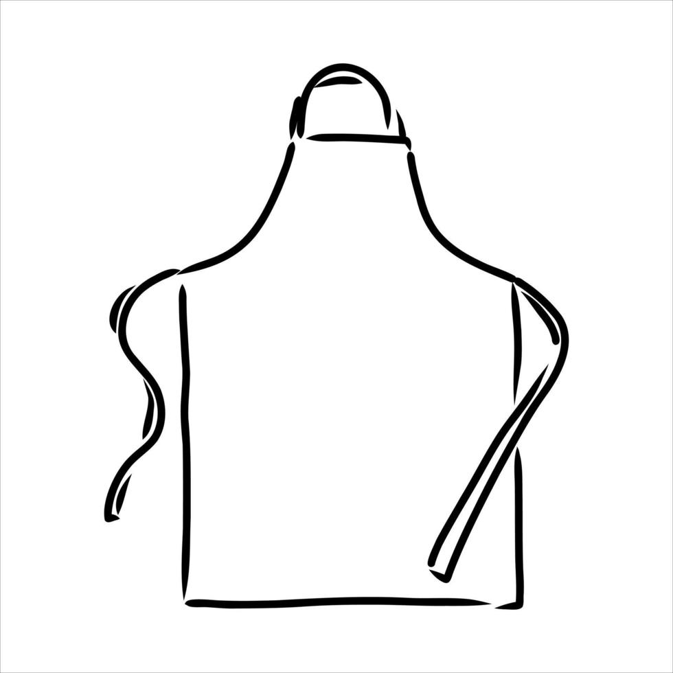 apron vector sketch