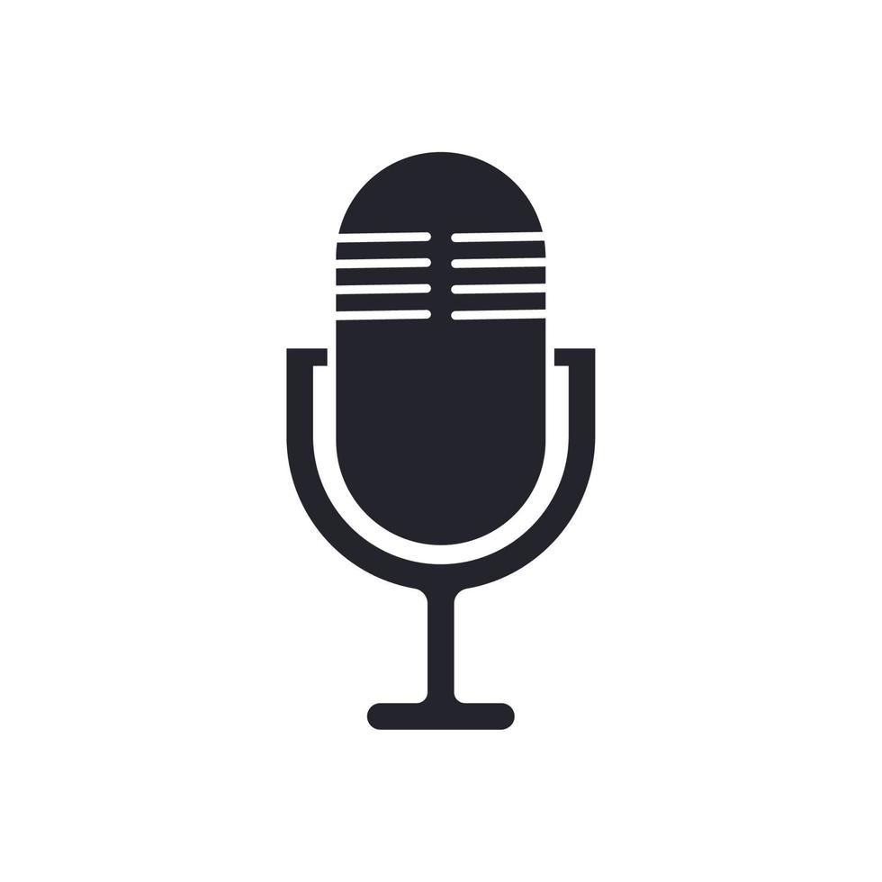 microphone icon vector. broadcast symbols, podcasts, music and more vector