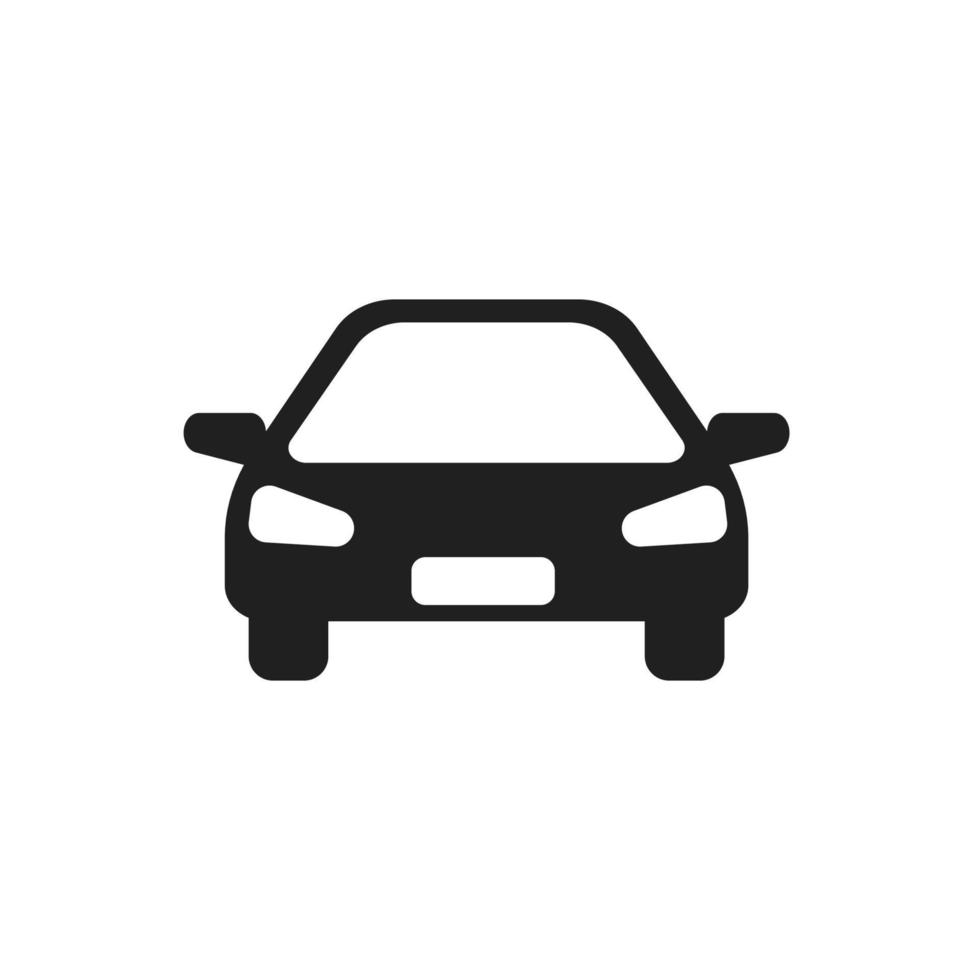 car icon vector. simple flat template vector