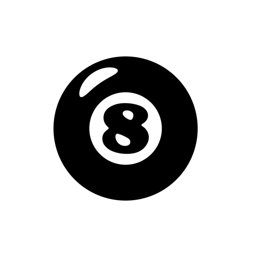 billiard ball icon vector. flat simple shape 7653044 Vector Art at Vecteezy