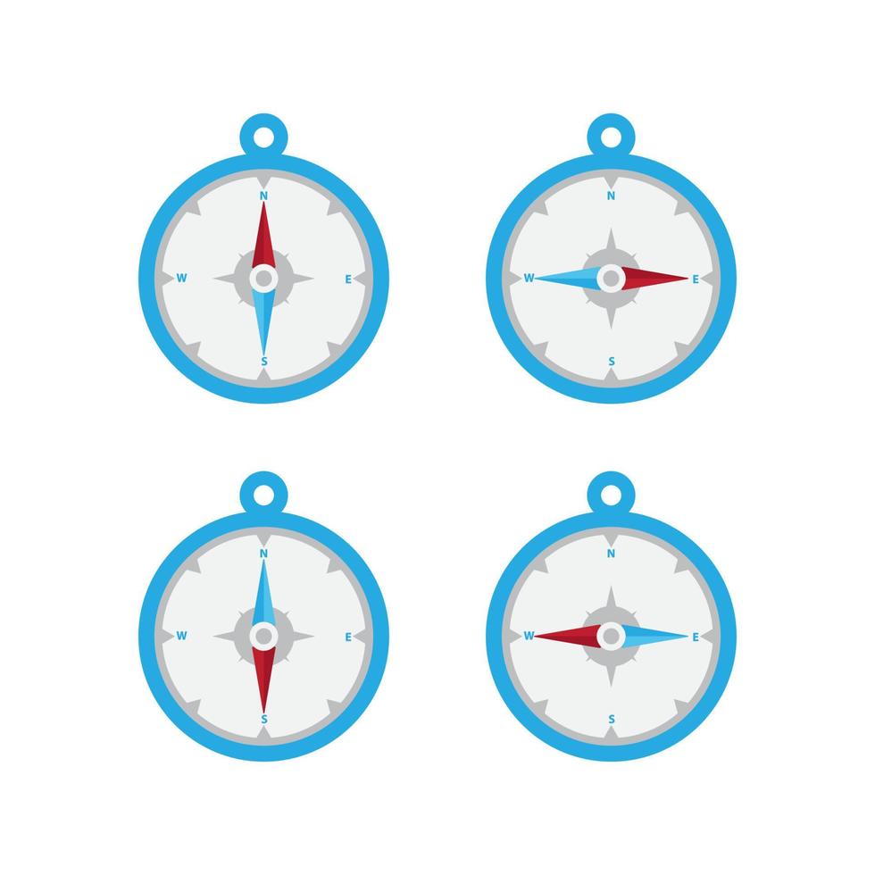 compass vector element illustration set