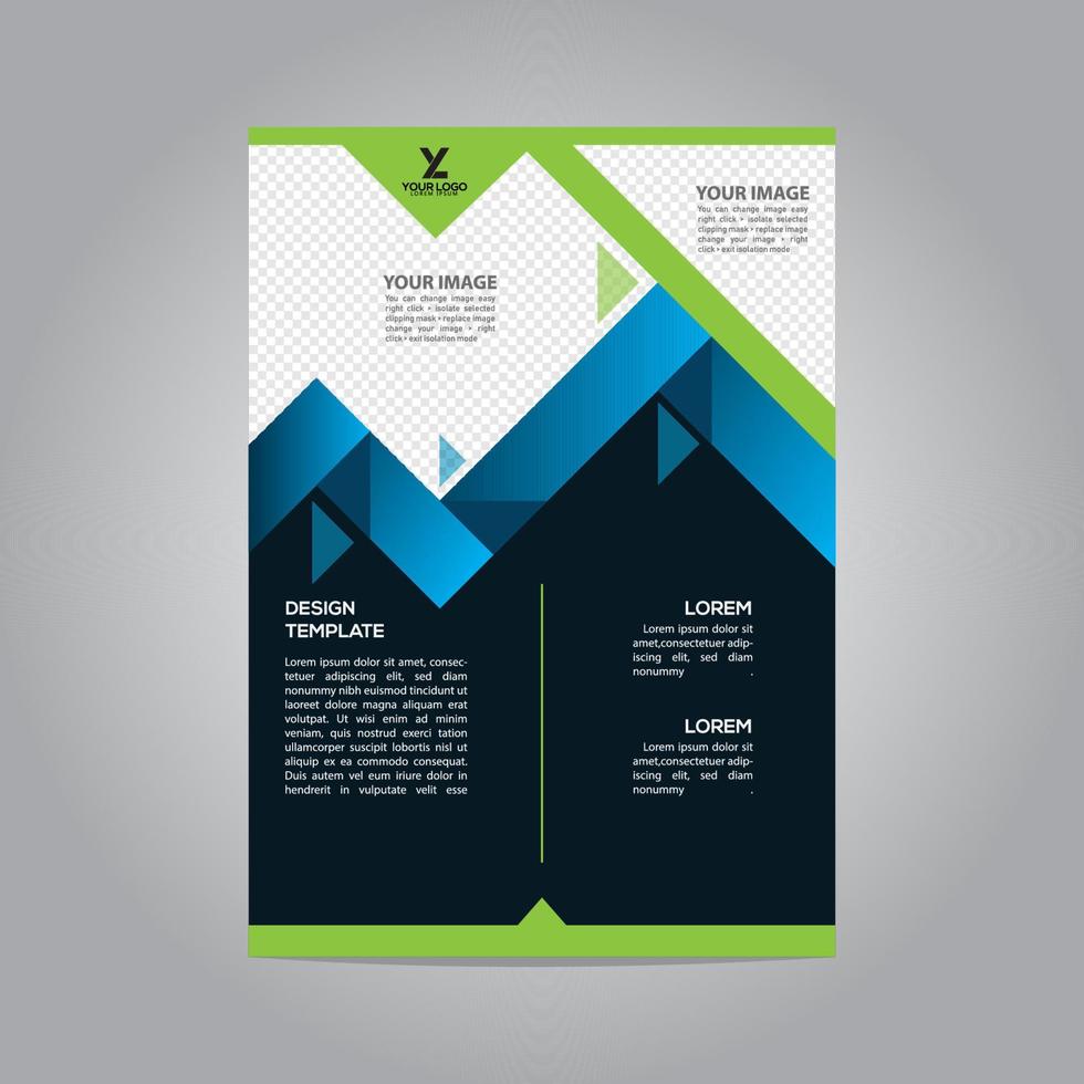 flyer brochure poster real estate modern design template abstract business print vector