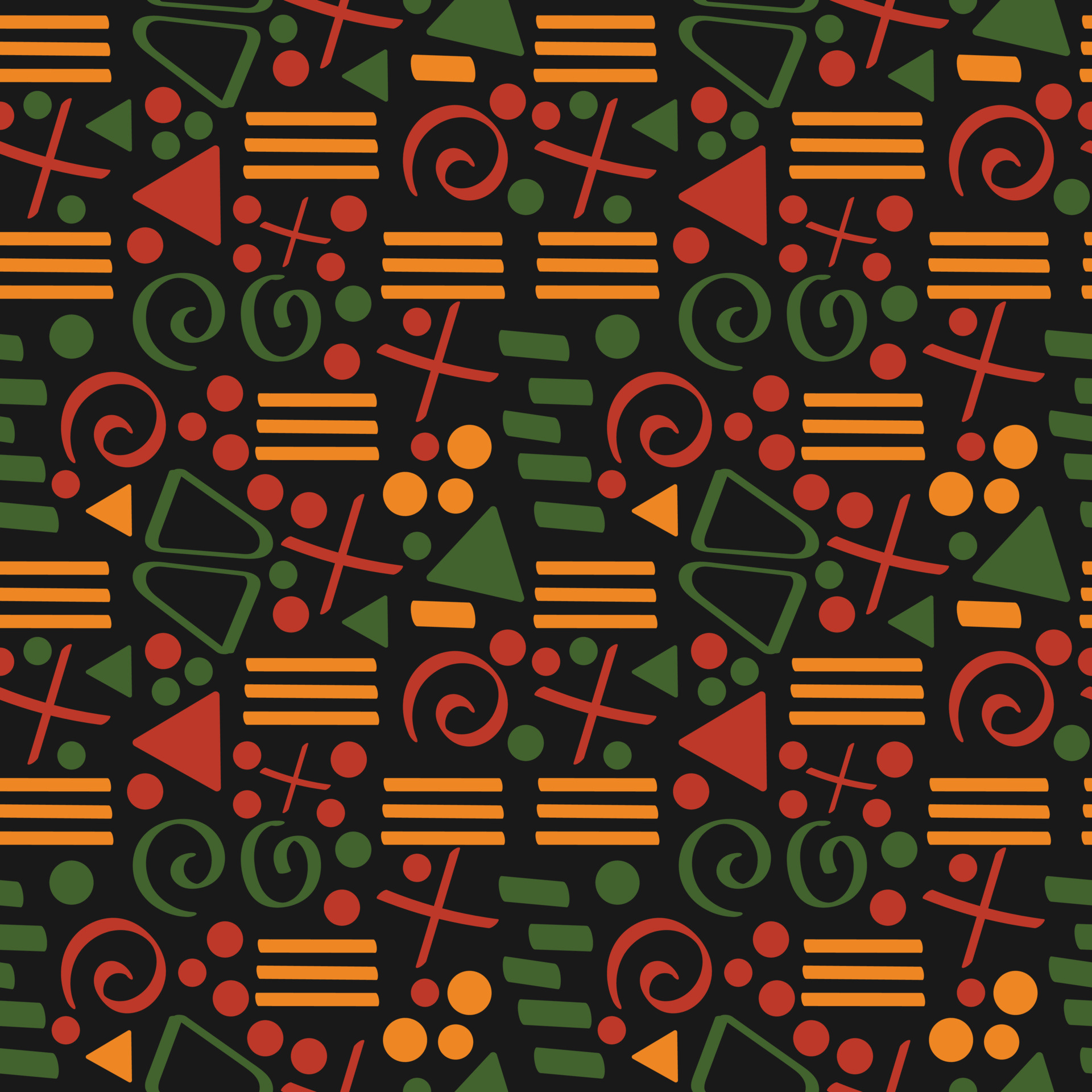 Simple African Tribal Patterns