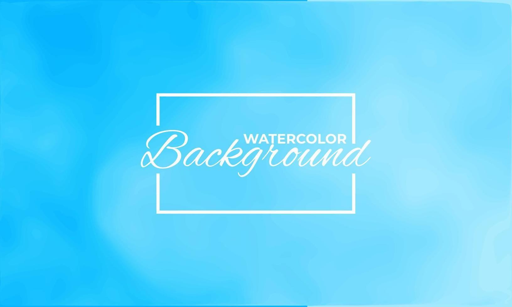 blue watercolor background vector template. wallpaper vector with watercolor style.