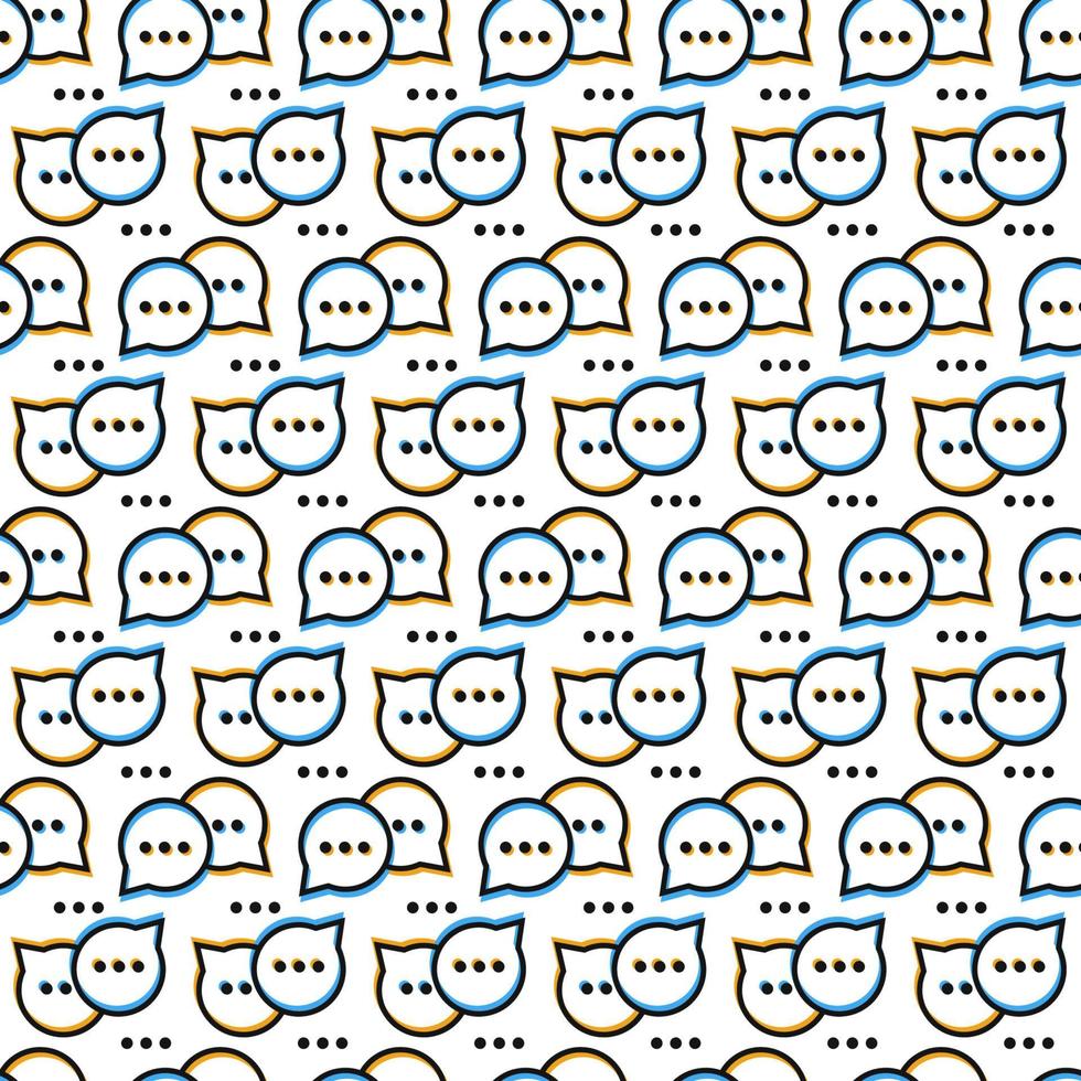 Vector speech bubble pattern