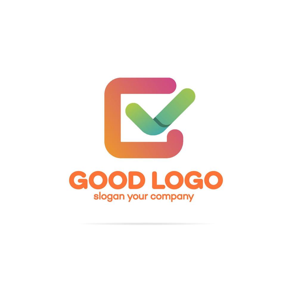 Ok logo in square vector