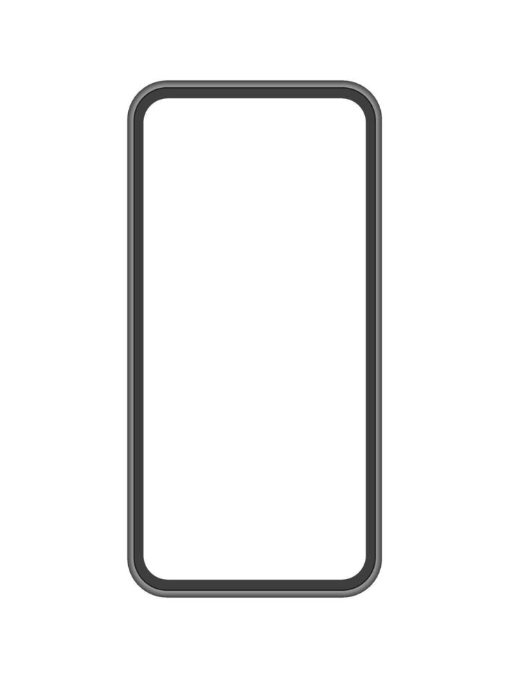 Vector mobile phone mock up